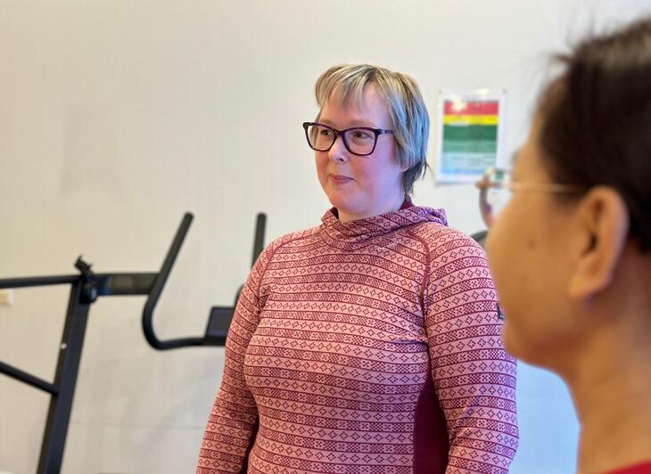 TILBAKE: Linda Igelsrud Bekkelien følte seg som en ny person etter sitt opphold på Unicare Steffensrud hvor hun fikk hjelp til å takle arbeidslivet. Foto: Jørgen Pedersen
